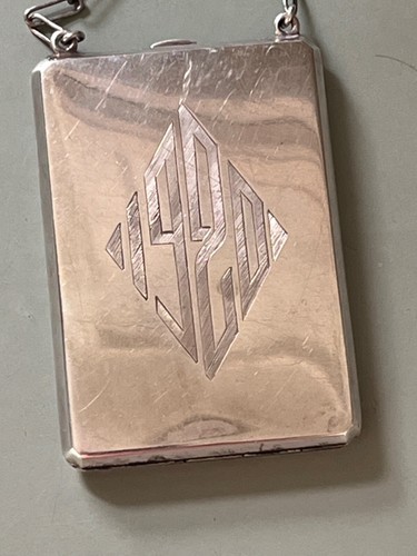 1920 Sterling Silver & 14k gold Art Deco compact Bebe - Picture 3 of 6