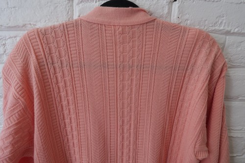 Vintage Ramy 80s 90s Cable Knit Cardigan Womens Beachy Cottagecore Grandmacore - Picture 8 of 15