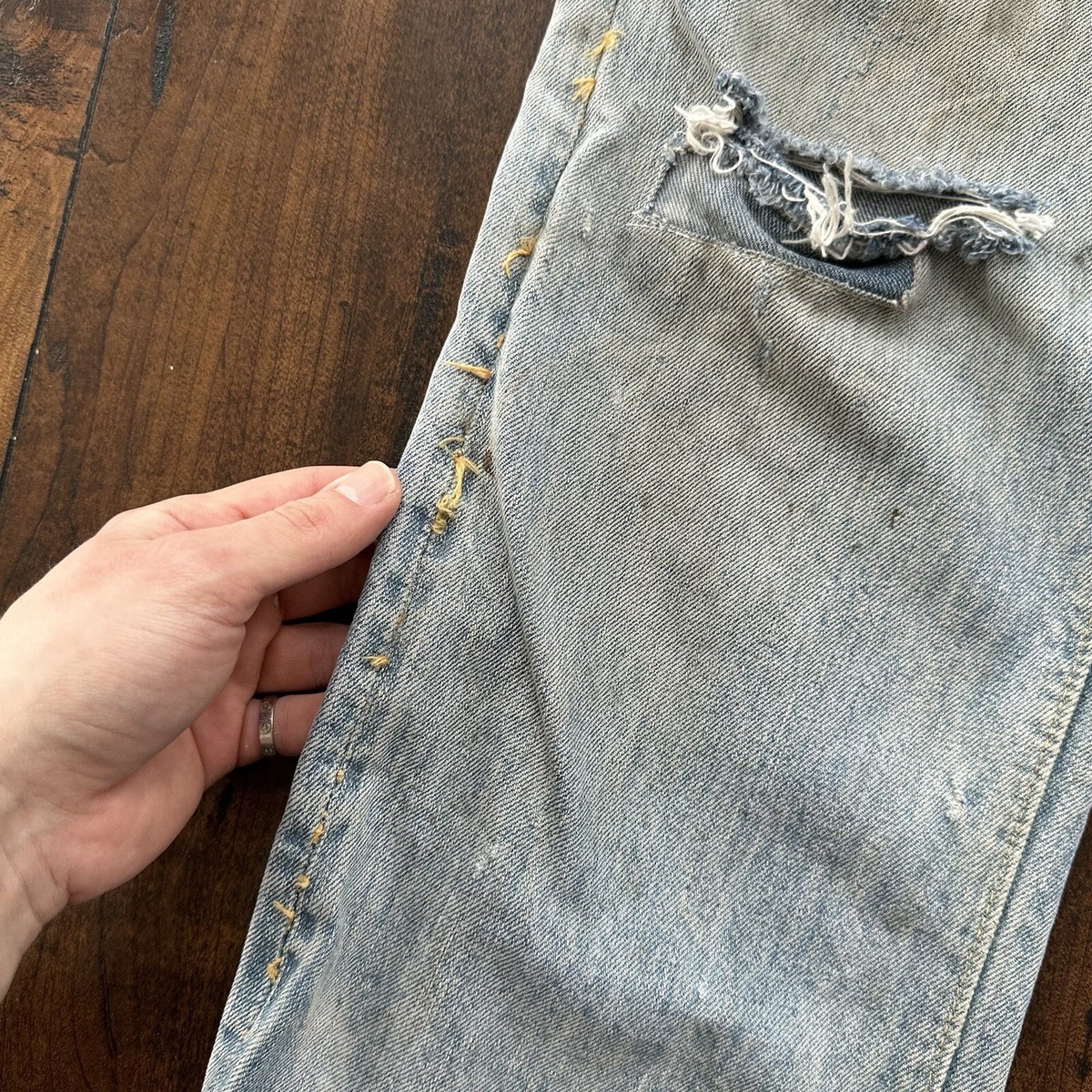 Levis 501 XX Big E True Vintage 50s Redline Hidden Rivets Levis 501 XX Big E True Vintage 50s Redline Hidden Rivets