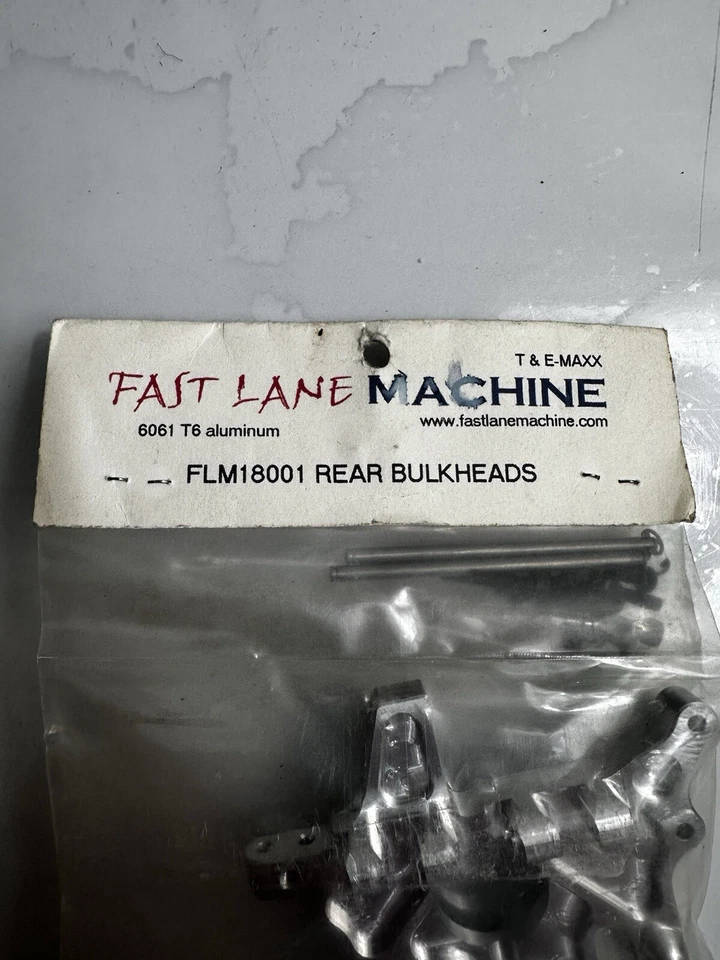 Fast Lane Machine  FLM 18001 Rear Bulkheads  T  & E-Maxx . 6061 T6 Alum - Image 2 of 3