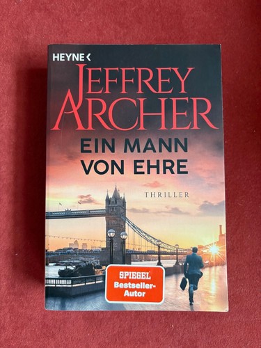 Buch: Ein Mann von Ehre von Jeffrey Archer- Thriller