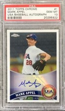 2011 Topps Chrome USA Baseball Mark Appel RC PSA 10 Auto