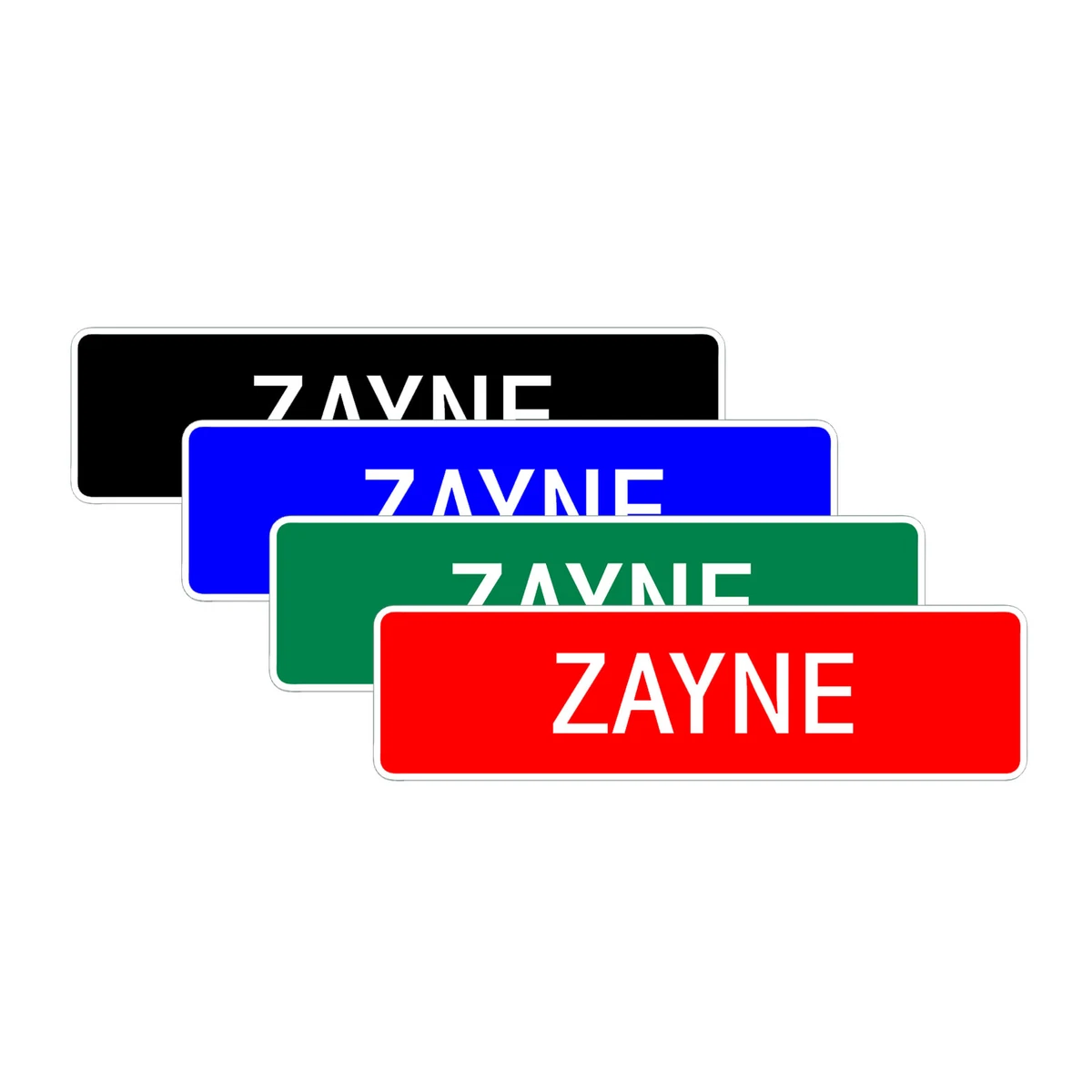 Zayne Street Sign Room Home Wall Décor Children's Name Gift Aluminum Metal  Plate | eBay