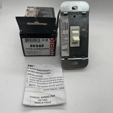 TORK SS20F Timer Max18 Hrs 24-277V 7.25A Wall Sw WH New In Box