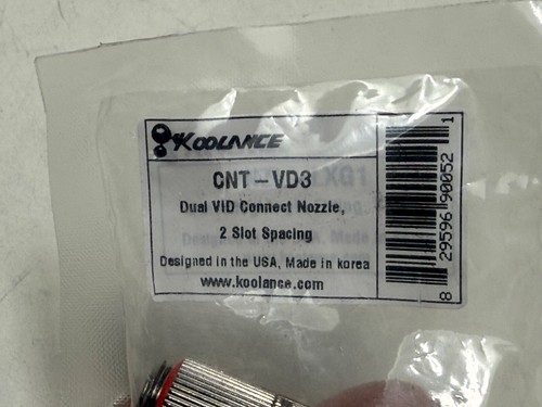 Koolance CNT-VD3 Dual VID Connect Nozzle, 2 Slot Spacing, SLI / CrossFire Span - Afbeelding 2 van 5