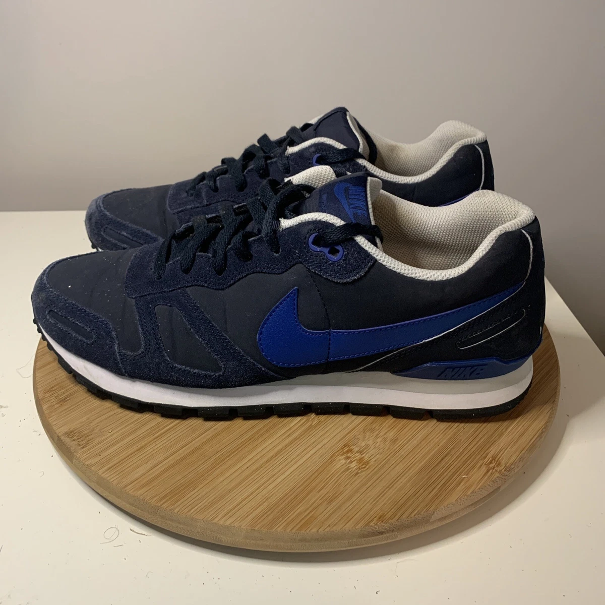 Nike Air Waffle Leather Mens Size 11.5 Dark Obsidian/Gym Blue | eBay