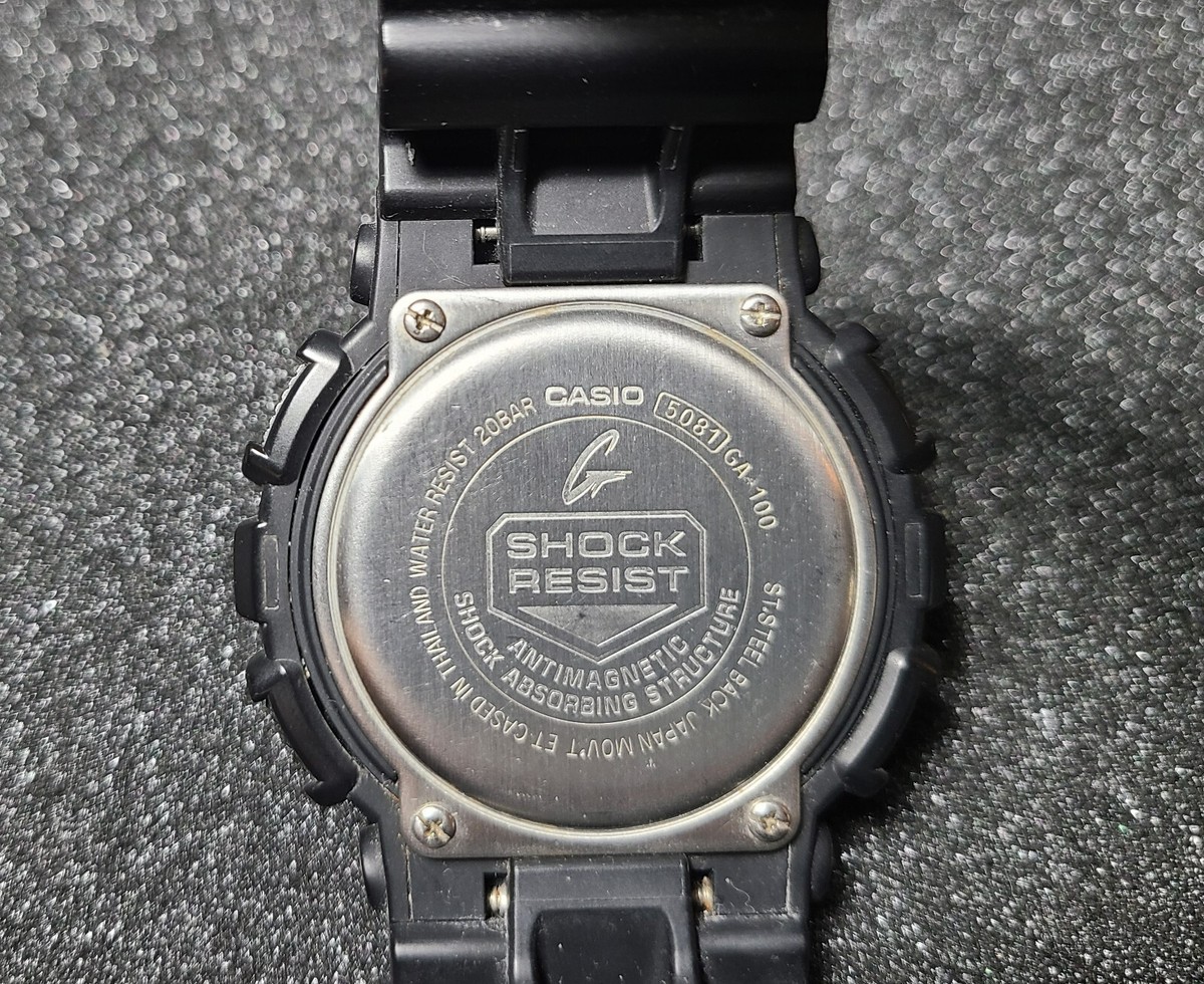 Casio G-Shock 5081 GA-100 Analog Digital Black Quartz Men's Wrist