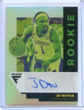 2022 Panini Chronicles Flux Draft Picks JD NOTAE RC ROOKIE SILVER PRIZM AUTO /99