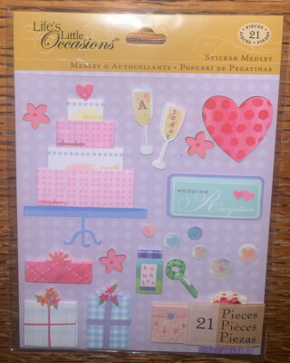 K&Company Life Little Occasion Wedding Reception Marriage Love Scrapbook Sticker