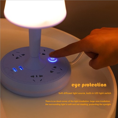 Bedside Lamps Power Board Strip LED Reading Light Dimmable Adapter USB Charger - Picture 4 of 12