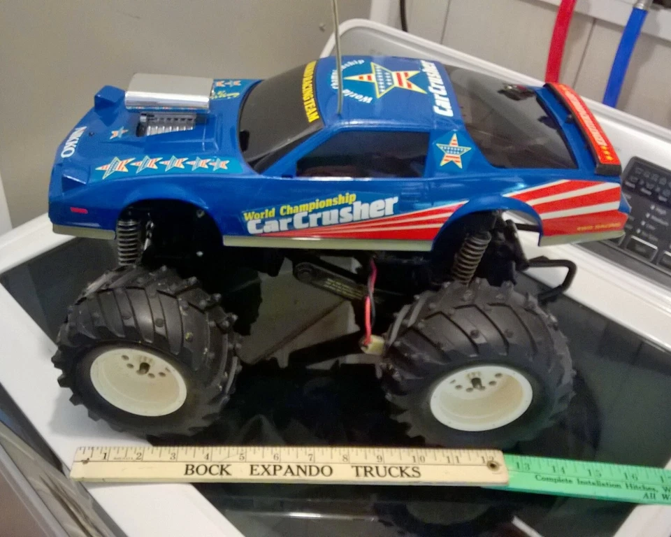 Nikko Firebird Trans Am RC coche funciona trituradora de coche iluminada gran funcionamiento fuera de carretera control remoto Foto 4 de 4