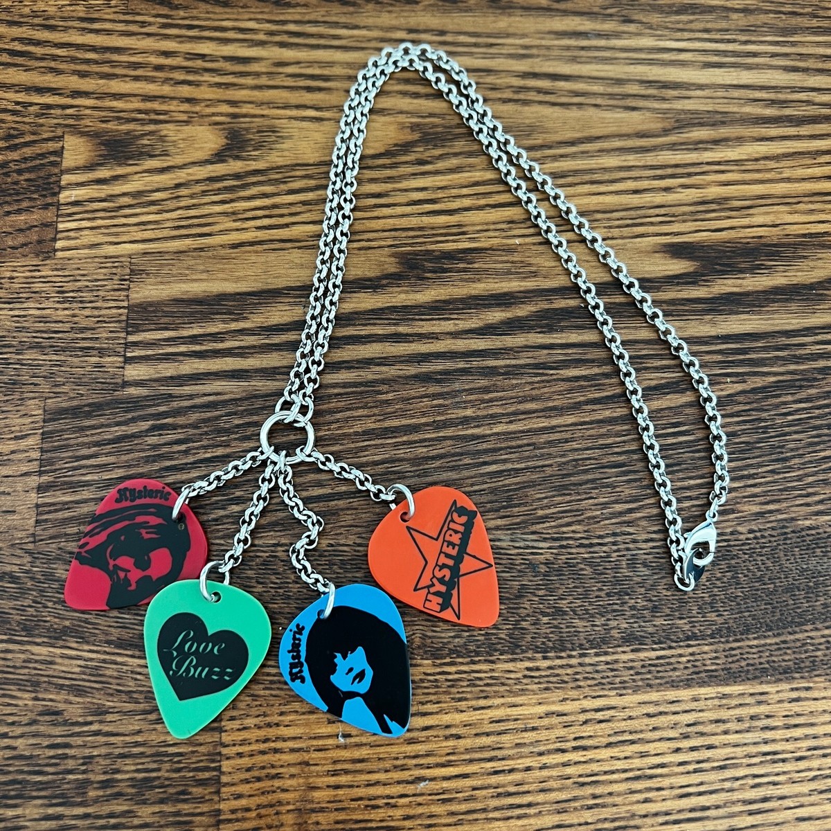 Hysteric Glamour Guitar Pick Charm Necklace Used Mika Nakashima