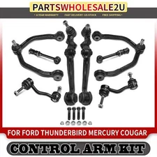 8x Front & Rear Control Arm w/ Ball Joint & Stabilizer Bar Link for Ford Mercury