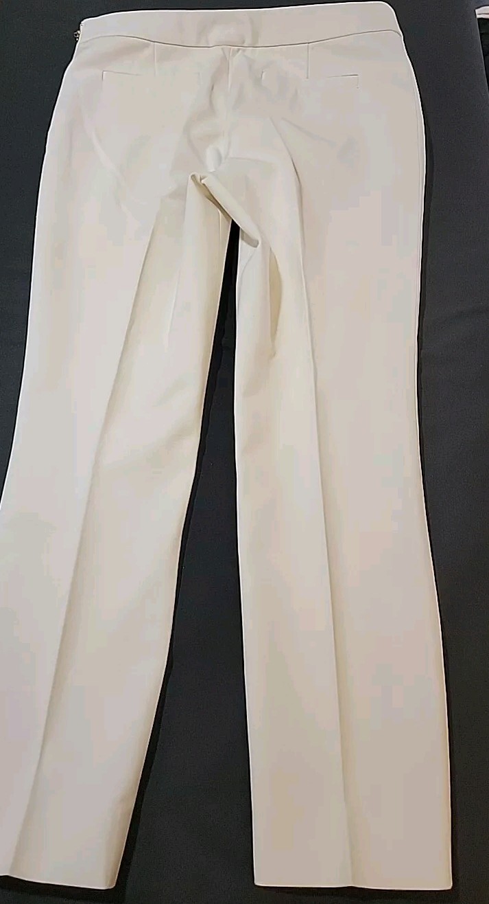 Kate Spade Women's Size 6 White Cropped Pants Side Zipper Closure #6 thumbnail 10
