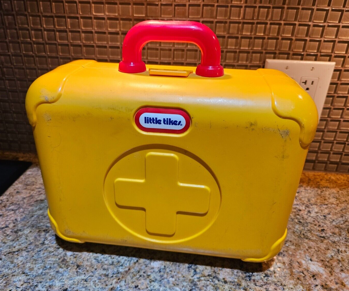 Little Tikes Yellow Medical Kit Doctor Case Pretend Play First Aid