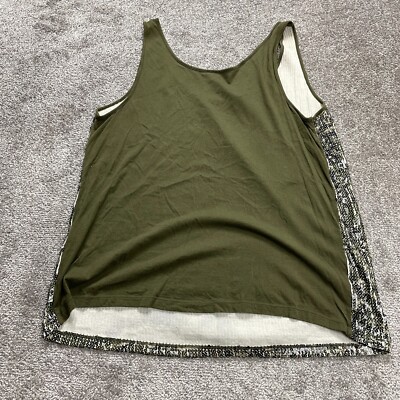 Haut à Paillettes Venezia Vert - Taille 18 Plus - Coton - Très Bon État