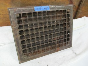 Antique Architectural Floor Heat Register Part Grate Frame Door