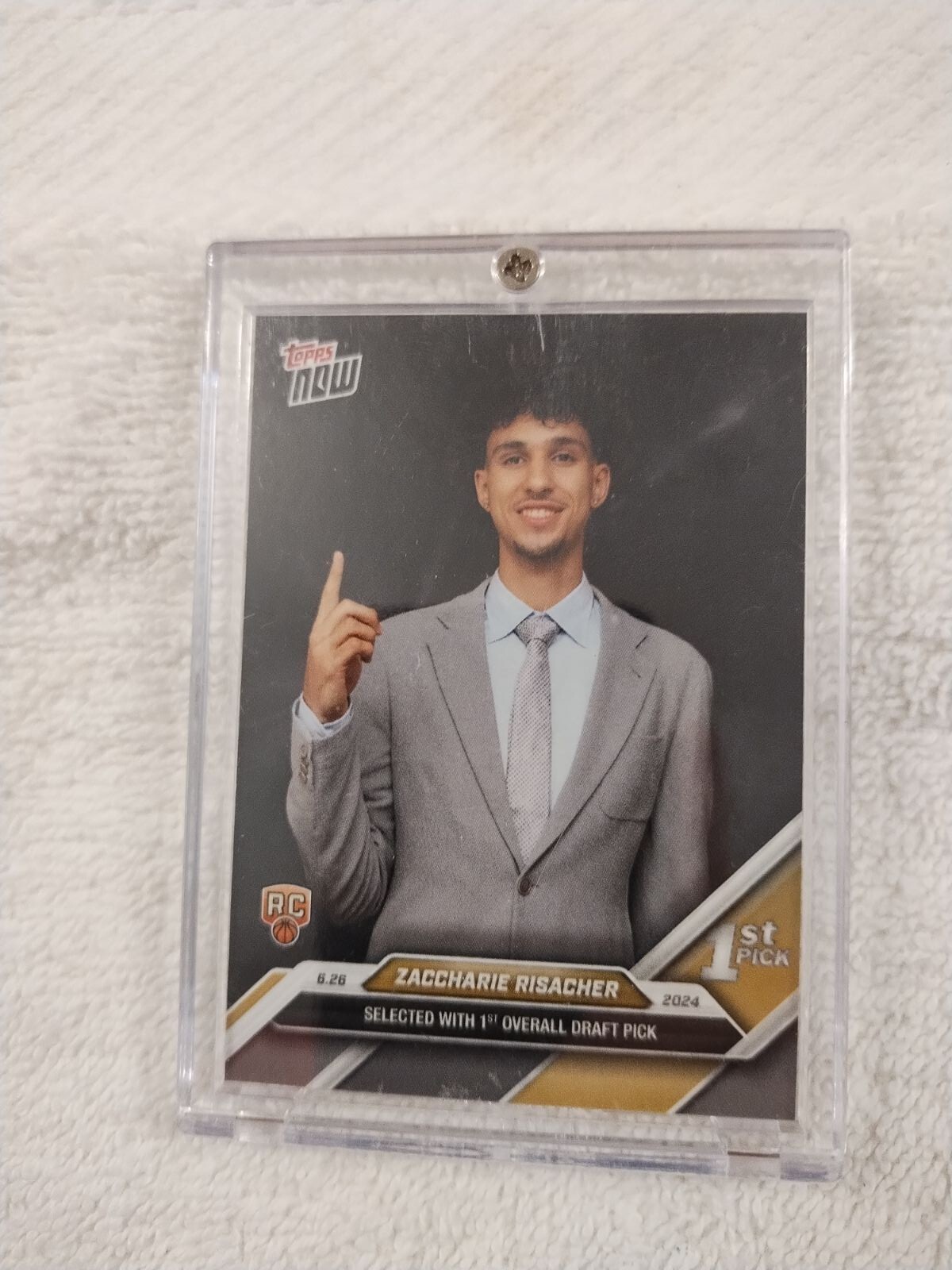 2024 TOPPS NOW NBA DRAFT NIGHT #1 PICK Zaccharie Risacher Atlanta Hawks
