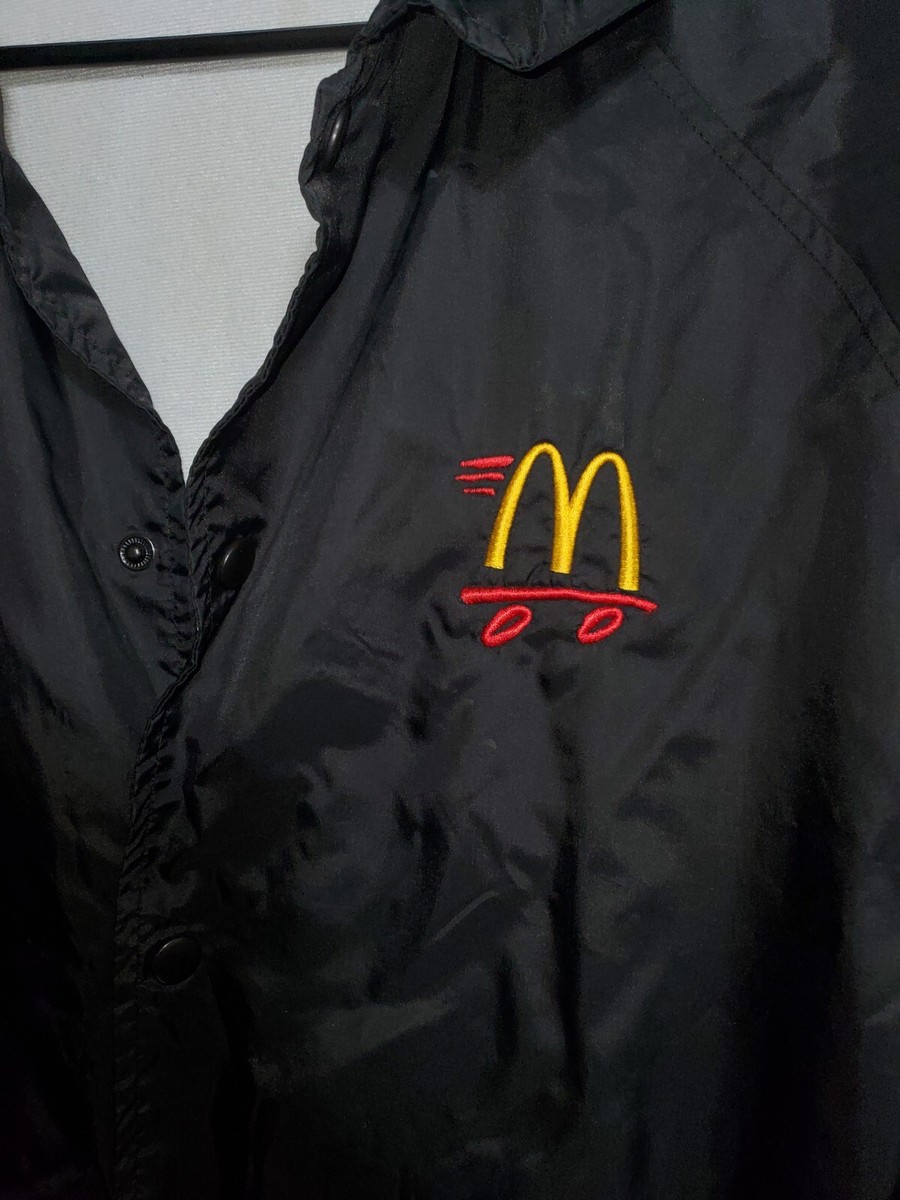BLACK RESTAURANT EMPLOYEE CREW UNIFORM DICKIES McDONALDS JACKET