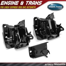 3x Engine Motor Transmission Mount For Chevy Express 1500 Gmc Automatic Trans.