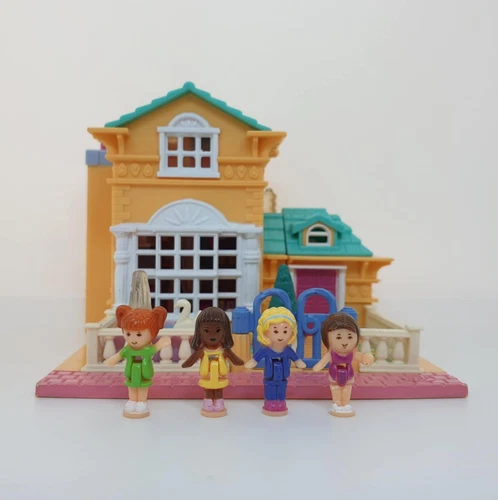 COMPLETE & LIGHTS UP ! Polly Pocket - Hotel Polly's Villa - Bluebird Toys 1994