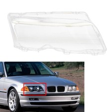 Transparent Front Headlight Lens Cover For BMW 3 Series E46 4 Door Sedan 98-2001