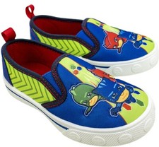 PJ MASKS Canvas Slip-On Sneakers Athletic Shoes Toddler's multicolor New 7-11
