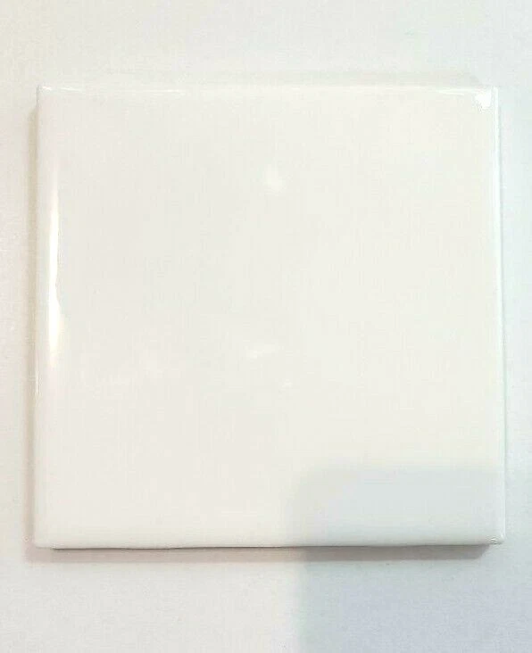 Palet mezclador de gel de uñas azulejo de pared de cerámica blanco brillante 4-1/4 x 4-1/4 Foto 3 de 4
