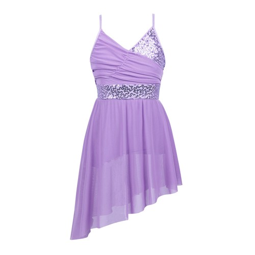 Freebily Girls Ballet Tutus Sequin Lyrical Dance Dress Figure Skating AU - Picture 8 of 28