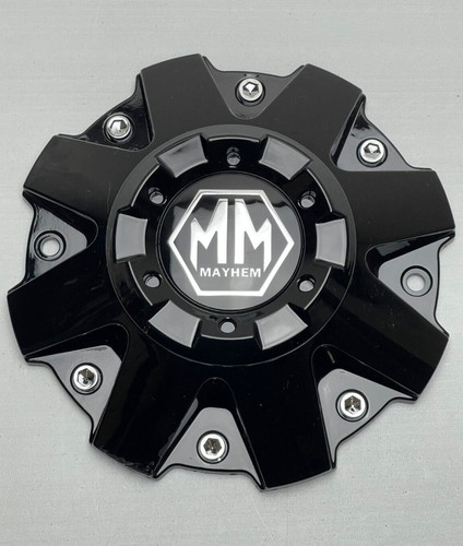 USED Mayhem Gloss Black Wheel Center Cap SCREWS NO INCLUDED C108040B01