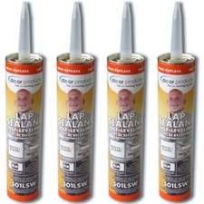 Dicor 501LSW QTY. 4, Self-Leveling Lap Sealant White 10.3oz Tube RV Roof Repair