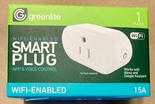 Greenlite Wifi Enabled Smart Plug App / Voice Control New In Box Unopened