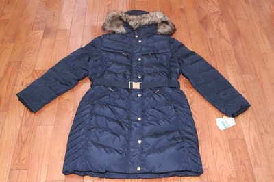 michael kors parka womens navy