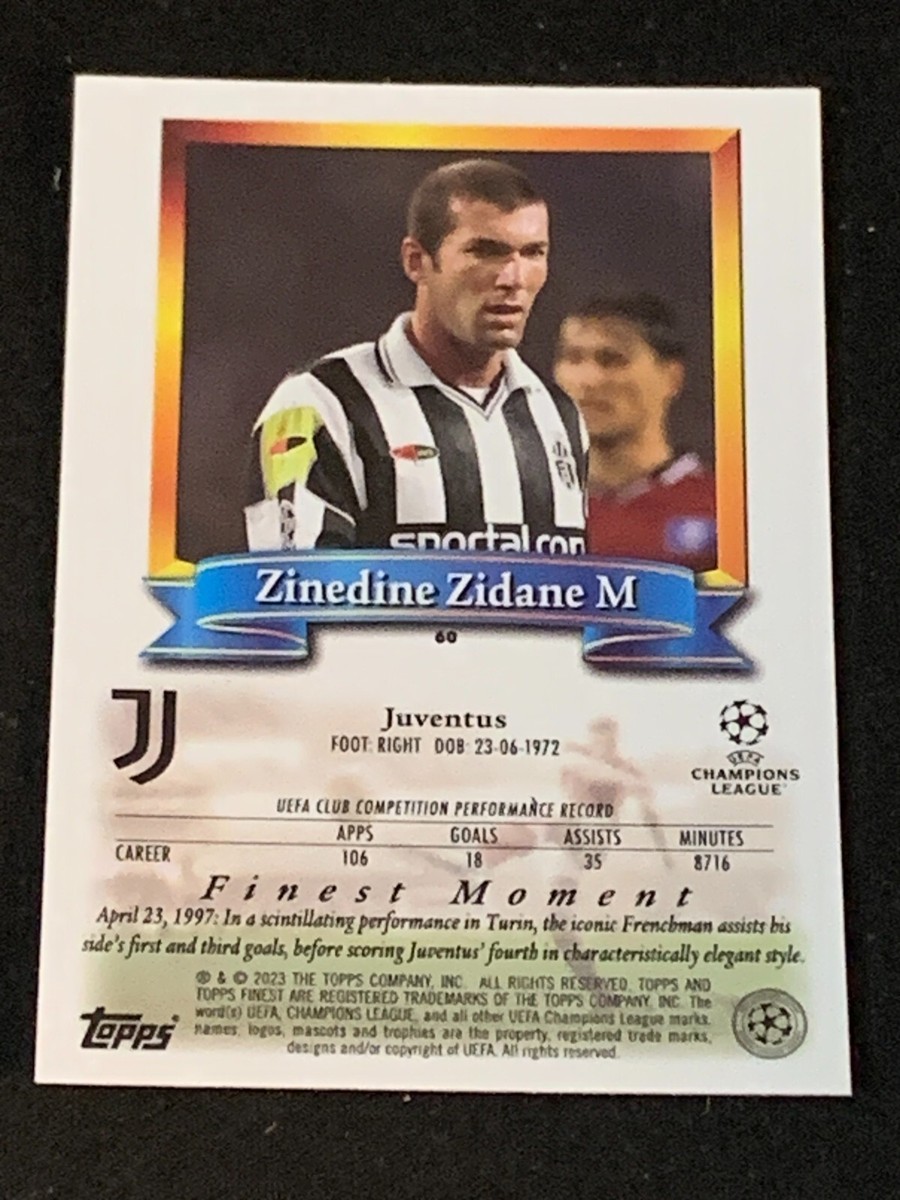 世界75枚限定！Topps Finest ZIDANE ジダン インサート 世界75枚限定！Topps Finest ZIDANE ジダン インサート ZINEDINE