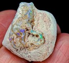 18Ct Natural Australian Lightning Ridge Black Opal Facet Rough Specimen YPWA175 — photo 1