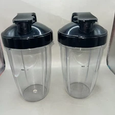 Blenpar FlipTop ToGo Lid & 24oz Cup Compatible with Nutribullet 600W 900W 2 pack