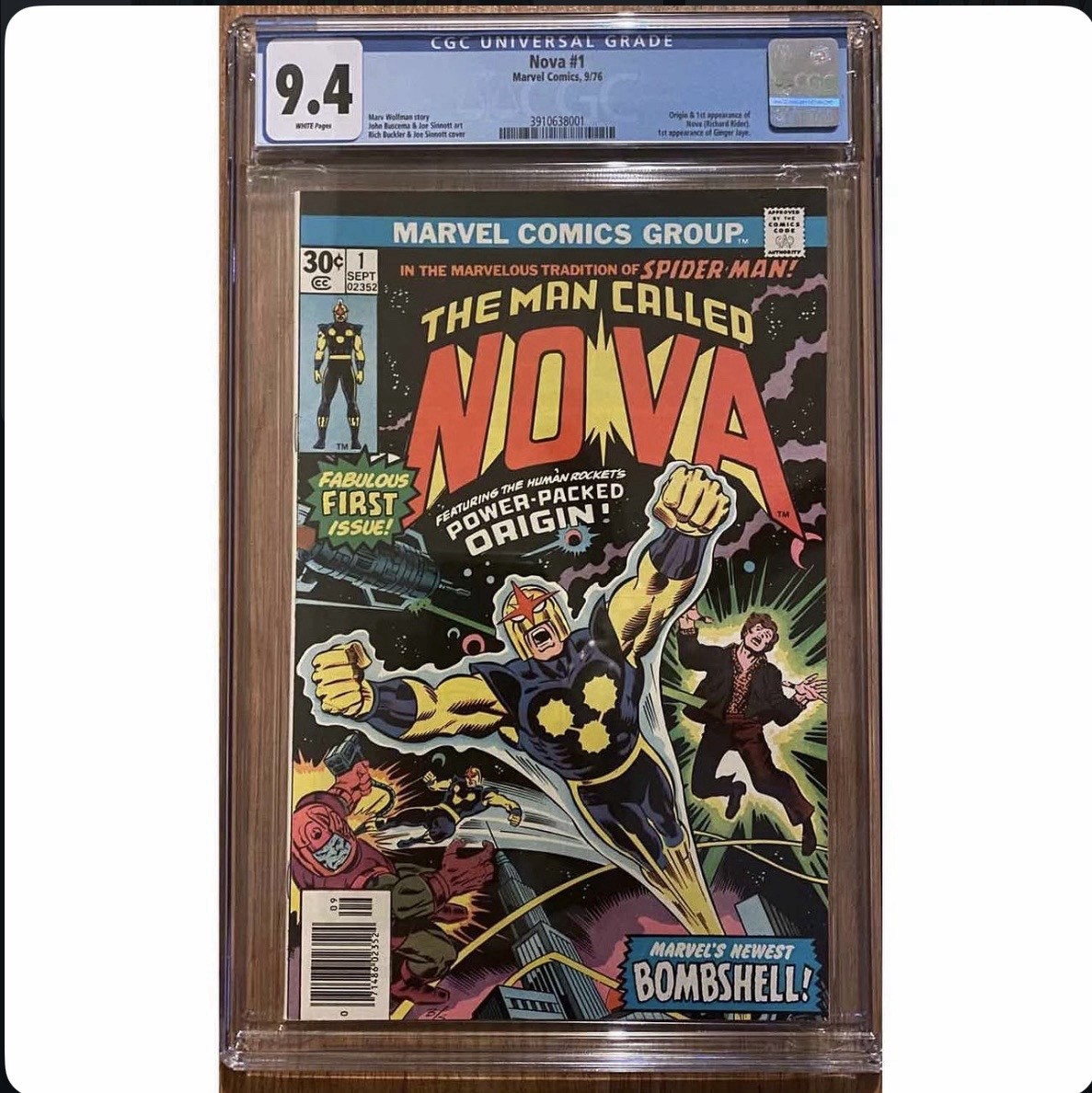 The Man Called NOVA (1976) - Set #1,2,3 CGC 9.4,9.2 White Pages 1st App of NOVA