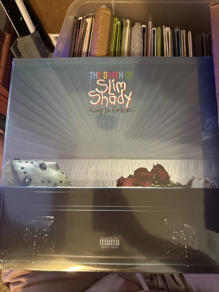 EMINEM THE DEATH OF SLIM SHADY LIMITED SOLD OUT BLOOD STAIN CLEAR VINYL SEALED - Image 2 of 3