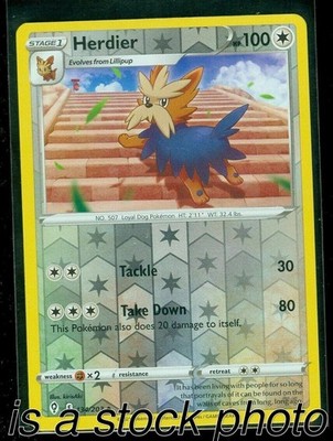 Herdier 134/203 SWSH07: Evolving Skies Reverse Holofoil Pokemon (MP-NM)