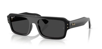 RAY BAN RB4454 Lukas Occhiali Da Sole 56 667748 Nero Nero Polarizzato - Photo 1/3