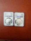 A Set Of 2025 Peace And Morgan Dollar MS 70 NGC Certified