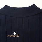 GUCCIGG Cotton Loose-Fit Ribbed Short-Sleeve Navy Blue Polo Shirt Size L — photo 6