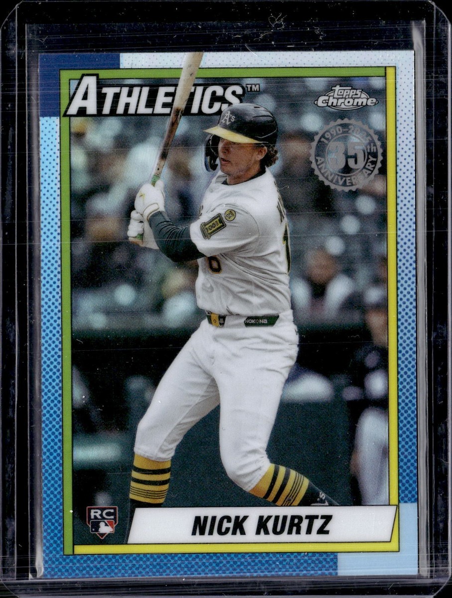 2025 Topps Chrome Update Nick Kurtz Rookie 1990 35th Anniversary