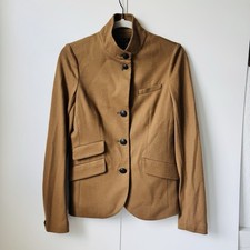 Rag  Bone Women Slade Japanese 100 Wool Blazer Camel Brown Size 2