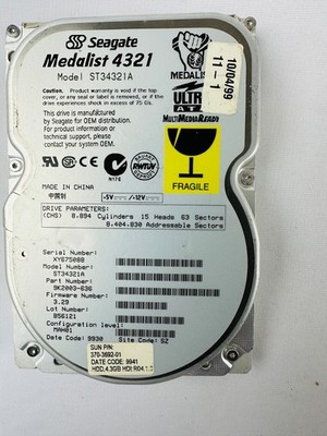 Seagate 9K2003-636 ST34321A Hard Disk Drive