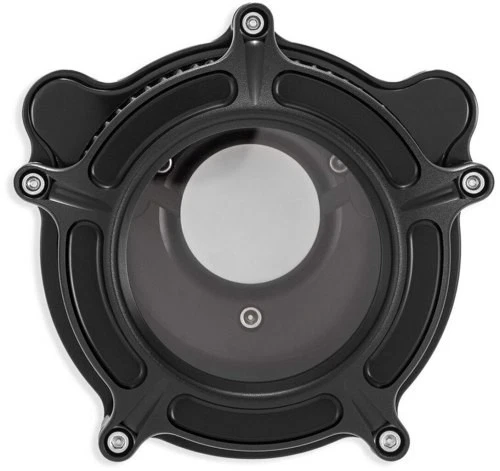 Limpiador de aire Roland Sands Design Clarion - Black Ops motocicleta 0206-2127-SMB Foto 2 de 4