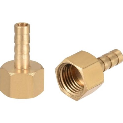 Schlauchtülle Messing 6mm G/4 Rohradapter Wasser Luft Öl 2 Stück