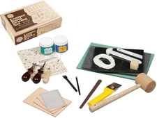 Japan NEW Craftsha Leather Hand Sewing Set Standard 8958 18 Tools Kit