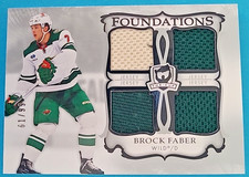 2023-24 Brock Faber The Cup Rookie Foundations F-BF Jersey RC /99