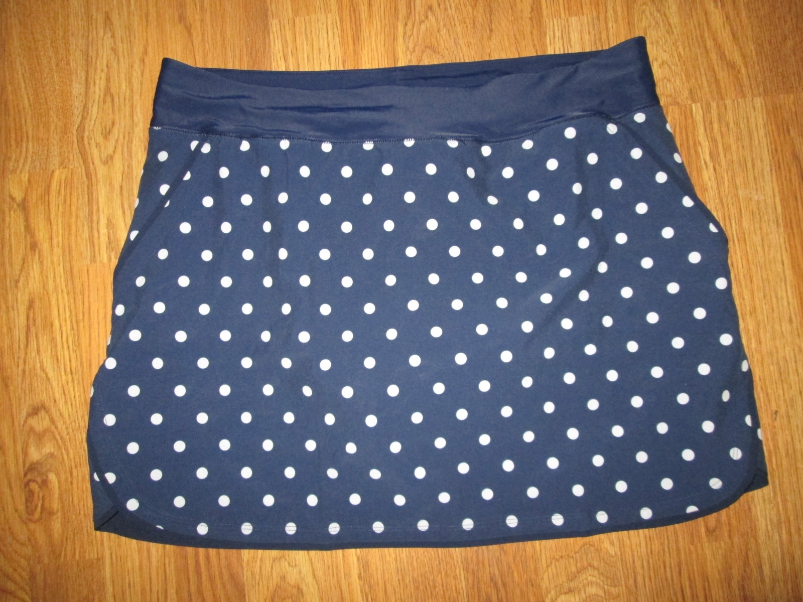 Womens LANDS END swim skort skirt w/ built n liner bathing suit swimsuit 16 NWOT